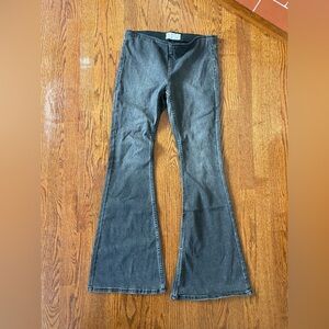 Free People Dark Gray Flare Jeans